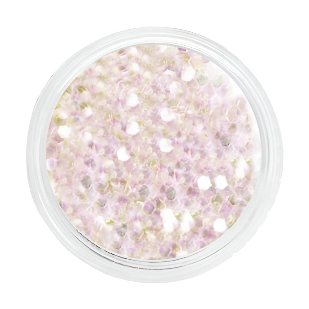 Паєтки для декору нігтів Nails Molekula Professional Sequins For Nails, Holographic White, 5 г